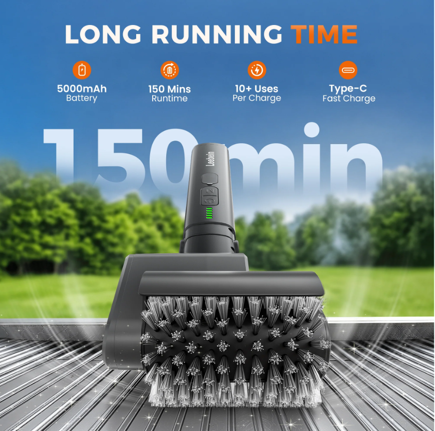 TurboGrill™ Electric BBQ Brush – Effortless Grill Cleaning